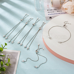 Регулируемые латунные ползунковые браслеты с покрытием стойки&nbsp;YS-TAC0001-14P