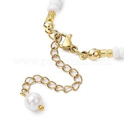 Браслеты и ожерелья из ракушечных бусин и стеклянных бусин&nbsp;SJEW-MZ00008-01