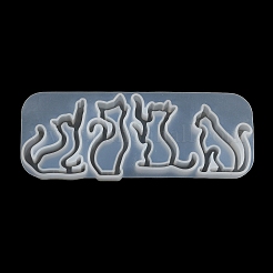 Форма кота зыбучие пески «сделай сам» силуэт силиконовая форма X1-DIY-K067-02A