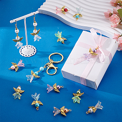 48 шт. подвески из двухцветного сплава и акрила&nbsp;PALLOY-PH01791