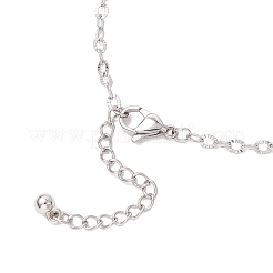 Изготовление браслета-цепочки из текстурированной нержавеющей стали 304 AJEW-JB01342-02