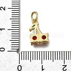 Латунные микропаве прозрачные подвески с фианитом&nbsp;ZIRC-I070-082G