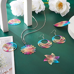 32 шт. 8 стильных филигранных подвески из нержавеющей стали 430&nbsp;STAS-BY0001-10