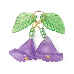 5шт 5 цвета прозрачные акриловые подвески&nbsp;PALLOY-MZ01206