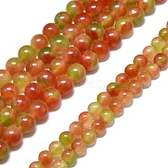 Натуральный Malaysia нефритовые бусы пряди&nbsp;G-L645-C01-6mm-25