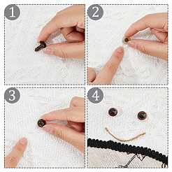 15 стиль пластиковые кукольные глаза для творчества DIY-FH0006-80