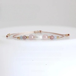 Браслет из натуральных драгоценных камней и искусственного жемчуга&nbsp;UH6167