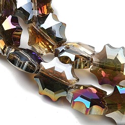 Гальванизируйте прозрачные стеклянные бусины&nbsp;EGLA-H112-04HR-02