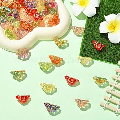 70pcs 7 Farben handgemachte Bunte Malerei-Perlen&nbsp;LAMP-CJ0002-99