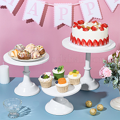 3 soporte elevador redondo de hierro para cupcakes de 3 tamaños&nbsp;ODIS-WH0030-302