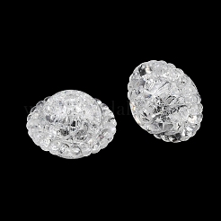 Perles acryliques transparentes craquelées&nbsp;AC-CBA7340-11