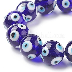 Ручной сглаза бусины бисер нитей LAMP-F027-05