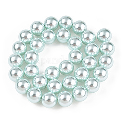 Chapelets de perles en verre nacré&nbsp;HY-G002-01F-12