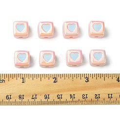 10 шт. непрозрачные акриловые эмалевые бусины ACRC-FS0001-02E