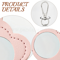 2 Stück 2 Farben PU-Leder-Anhänger-Dekorationen&nbsp;HJEW-CL0001-16B