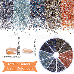 Perline di vetro placcate in 150 colori&nbsp;SEED-PH0001-44
