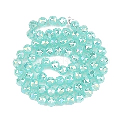 Гальванизируйте прозрачное стекло бисер нитей&nbsp;GLAA-H040-01F