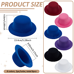 6 шт. основа для шляпы из ткани ЭВА 6 цветов DIY-BC0014-06