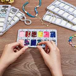 Доска для дизайна из фетровых бусин&nbsp;LS-DIY-WH0419-98H-01