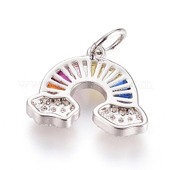 Латунные микро проложить кубического циркония подвески&nbsp;X-ZIRC-G166-26P