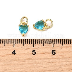 Латунные микро проложить кубического циркония подвески KK-P192-08-G11