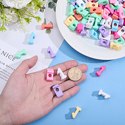 90pcs 9 Arten undurchsichtige europäische Acrylperlen&nbsp;OACR-HY0001-30