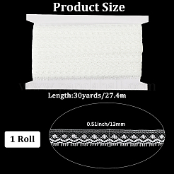 Отделочные ленты из полиэфирного кружева&nbsp;OCOR-WH20050-028B