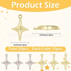 Подвески из сплава 20шт 2 цветов&nbsp;INS-YW0001-01