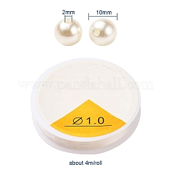 164 pz fiore e perline rotonde in plastica e lega rotonde&nbsp;DIY-YW0002-57