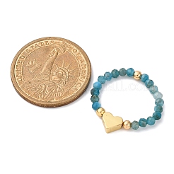 Кольца из натурального апатита&nbsp;RJEW-TA00199-02