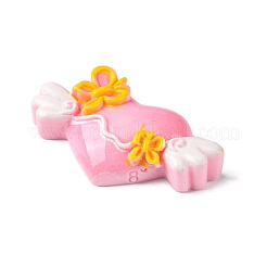 Кабошоны из непрозрачной смолы розового цвета с декодированием RESI-C045-06E