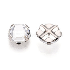 Плоская круглая вышивка стразами KK-N282-01E-P