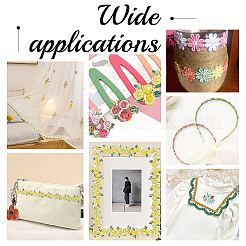 4.6~5 ярд цветочной полиэстеровой отделочной ленты OCOR-PH0001-97D