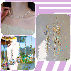 200шт 10 цвета гальванические стеклянные бусины&nbsp;EGLA-CD0001-11