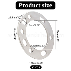 Прокладка колеса из алюминиевого сплава для внедорожника&nbsp;AJEW-WH0348-74A-MP