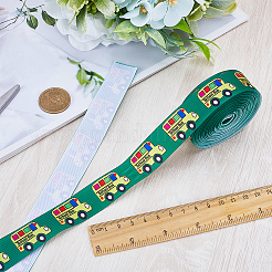 10 Yard Ripsband aus Polyester mit „Zurück zur Schule“-Motiv&nbsp;OCOR-WH0082-82A