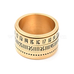 Вращающееся кольцо из нержавеющей стали RJEW-C019-08G