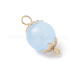 Круглые подвески-коннекторы из окрашенного натурального селенита&nbsp;PALLOY-JF04271