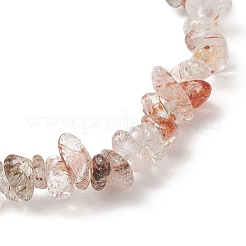 Браслеты из натурального черного золота с рутиловым кварцем и бусинами для детей BJEW-JB11891