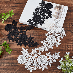 2 Satz 2 Farben Spitzenstickerei Kostümzubehör&nbsp;DIY-GF0004-89