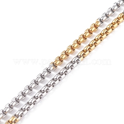 Catene a scatola in acciaio inossidabile 304 scorrevoli Necalace Making&nbsp;AJEW-JB01114-02