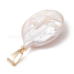 Подвески из натурального барочного жемчуга кеши с застежками из нержавеющей стали.&nbsp;PALLOY-JF05101