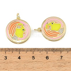 Pendentifs en laiton zircon cubique transparent&nbsp;CU-CBA9175-01G-01
