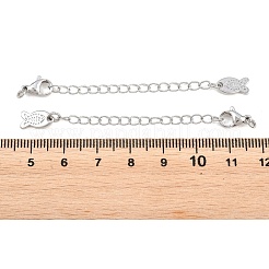 Bordsteinkettenverlängerung aus Messing&nbsp;KK-P354-09P
