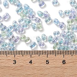 Стеклянный бисер с цветным покрытием ab&nbsp;SEED-L011-06B-09