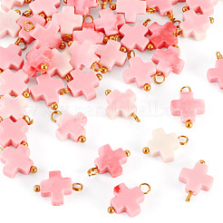 42 шт. подвески-крестики из окрашенного синтетического коралла&nbsp;PALLOY-TAC0212