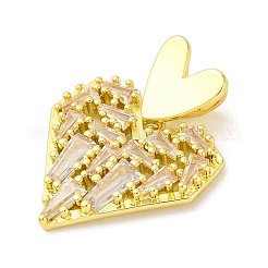 Латунные подвески с кубическим цирконием KK-D536-06G