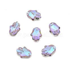 Гальванизировать граненых стеклянных подвесок EGLA-N006-055