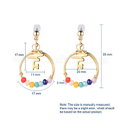 Серьги из факельного стекла&nbsp;EJEW-JE03734