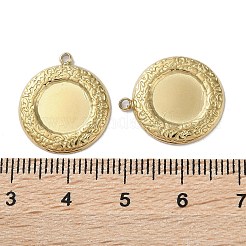 Ionenplattierung (IP) 304 Edelstahl Anhänger Canbochon Srttings&nbsp;STAS-C090-08A-G